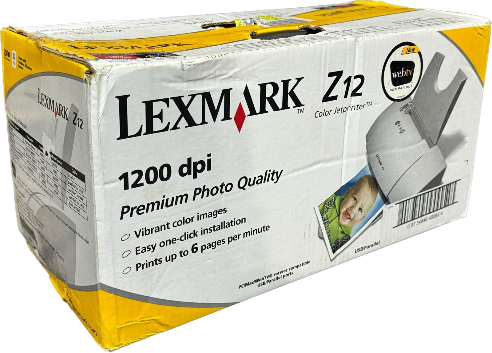 BRAND NEW Lexmark Z12 Color Jet Printer 1200 dpi Premium Photo Quality 17E0285
