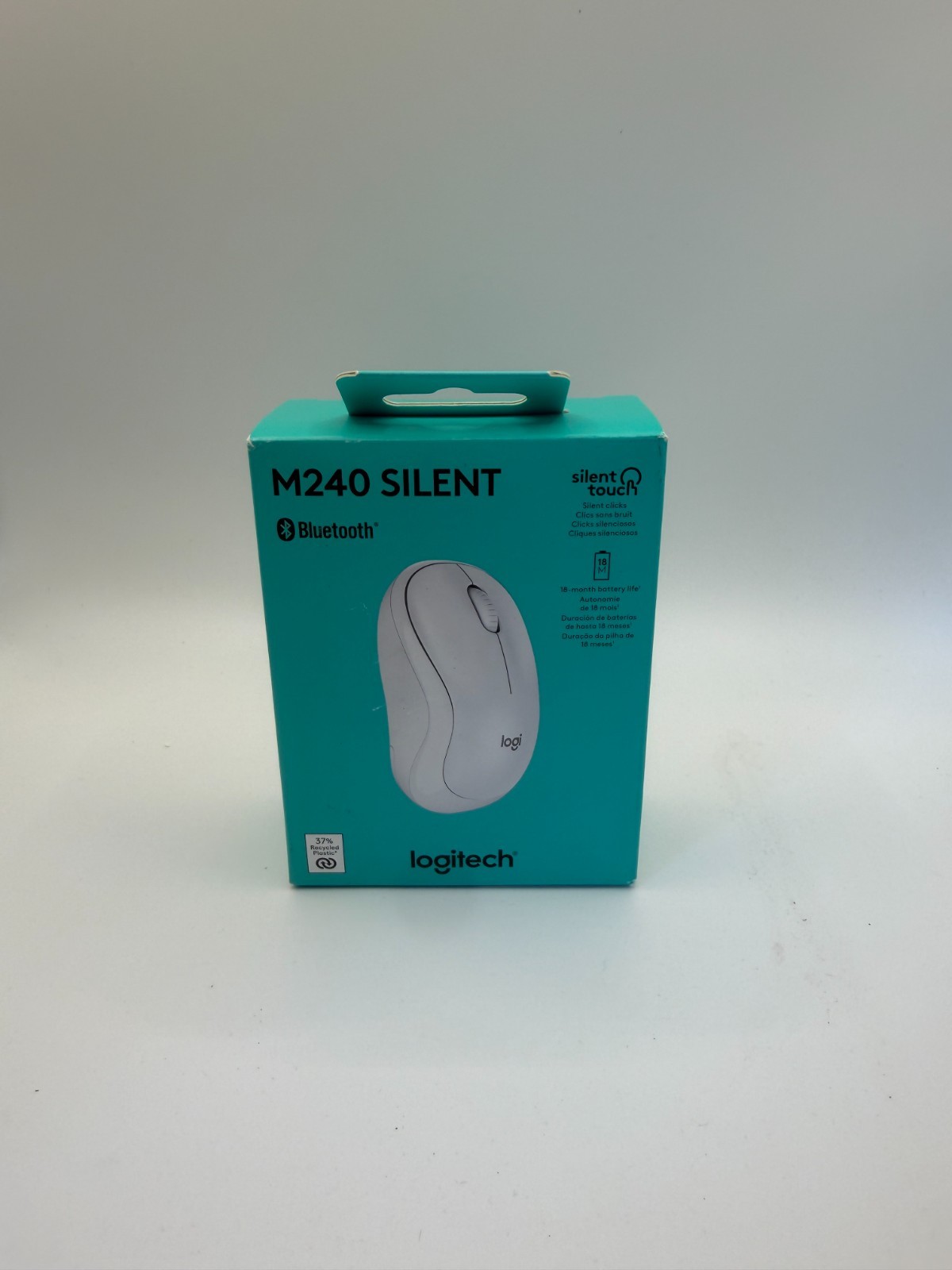 Logitech M240 Silent Bluetooth Mouse – Off-White – Wireless