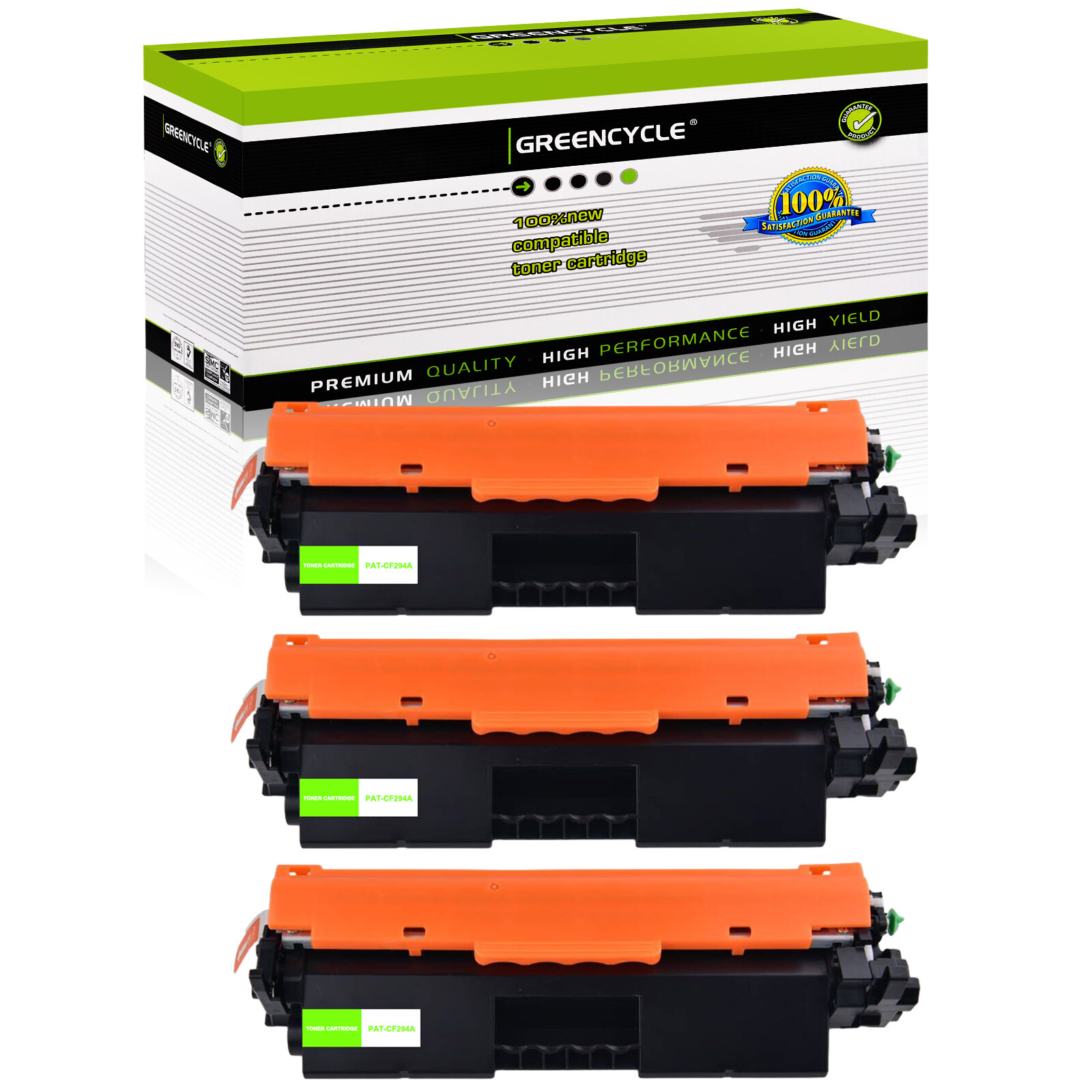 GREENCYCLE 3PK 94a CF294A Toner Cartridge For HP LaserJet Pro M118dw MFP M148dw