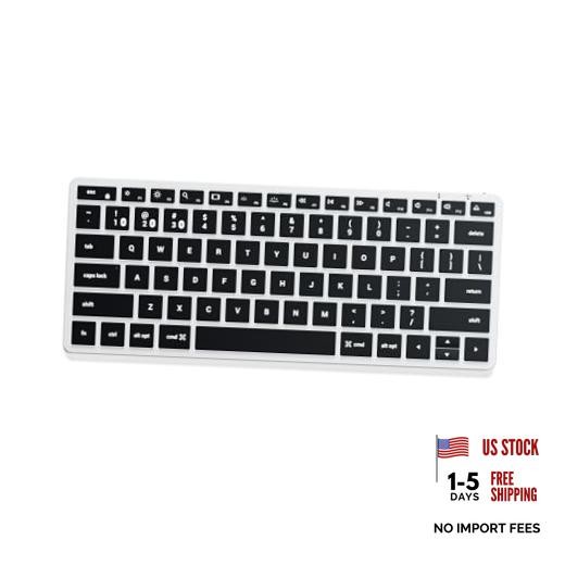 Slim Bluetooth Backlit Keyboard, Multi-Device Sync X1 Silver