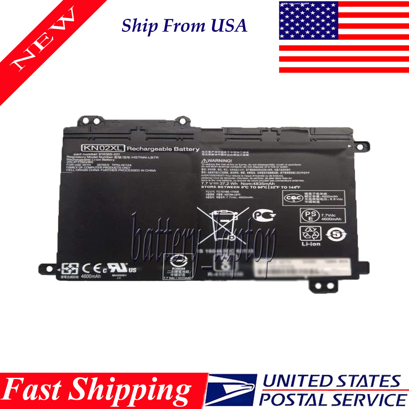 KN02XL Battery Compatible with HP Pavilion x360 11M 916365-541 916809-855
