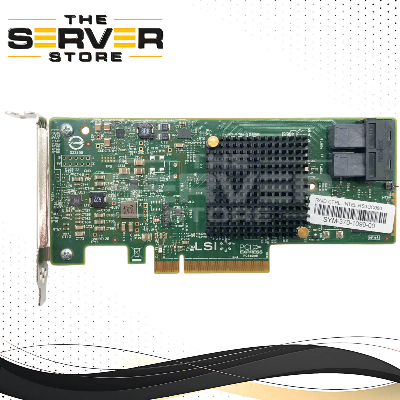 Intel RS3UC080 8-Port 12Gb/s SAS/SATA RAID Controller LP H10156-151 03-25609-00C