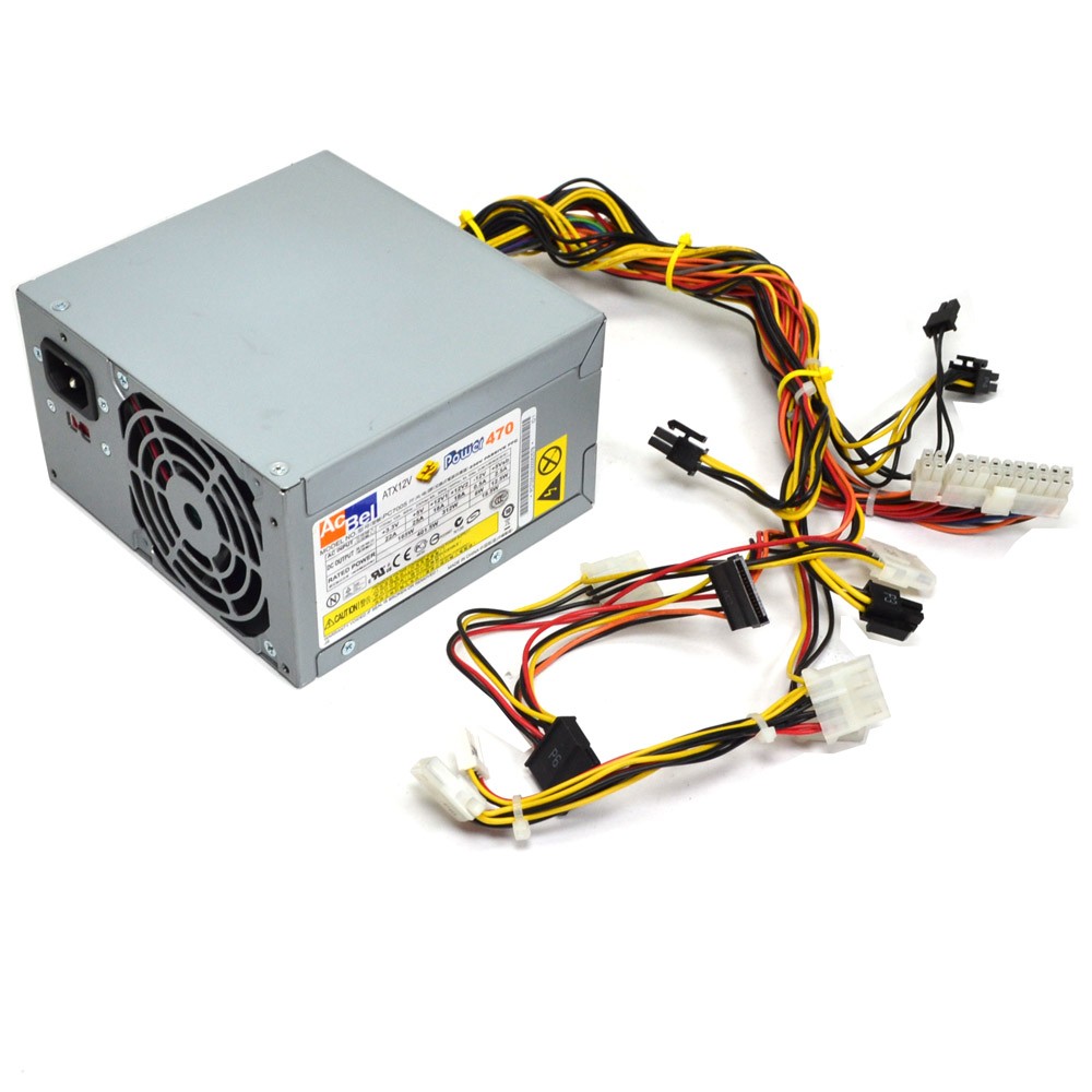 AcBel PC7005 470W Power Supply Desktop Passive PFC ATX12V Power 470 115V/230VAC