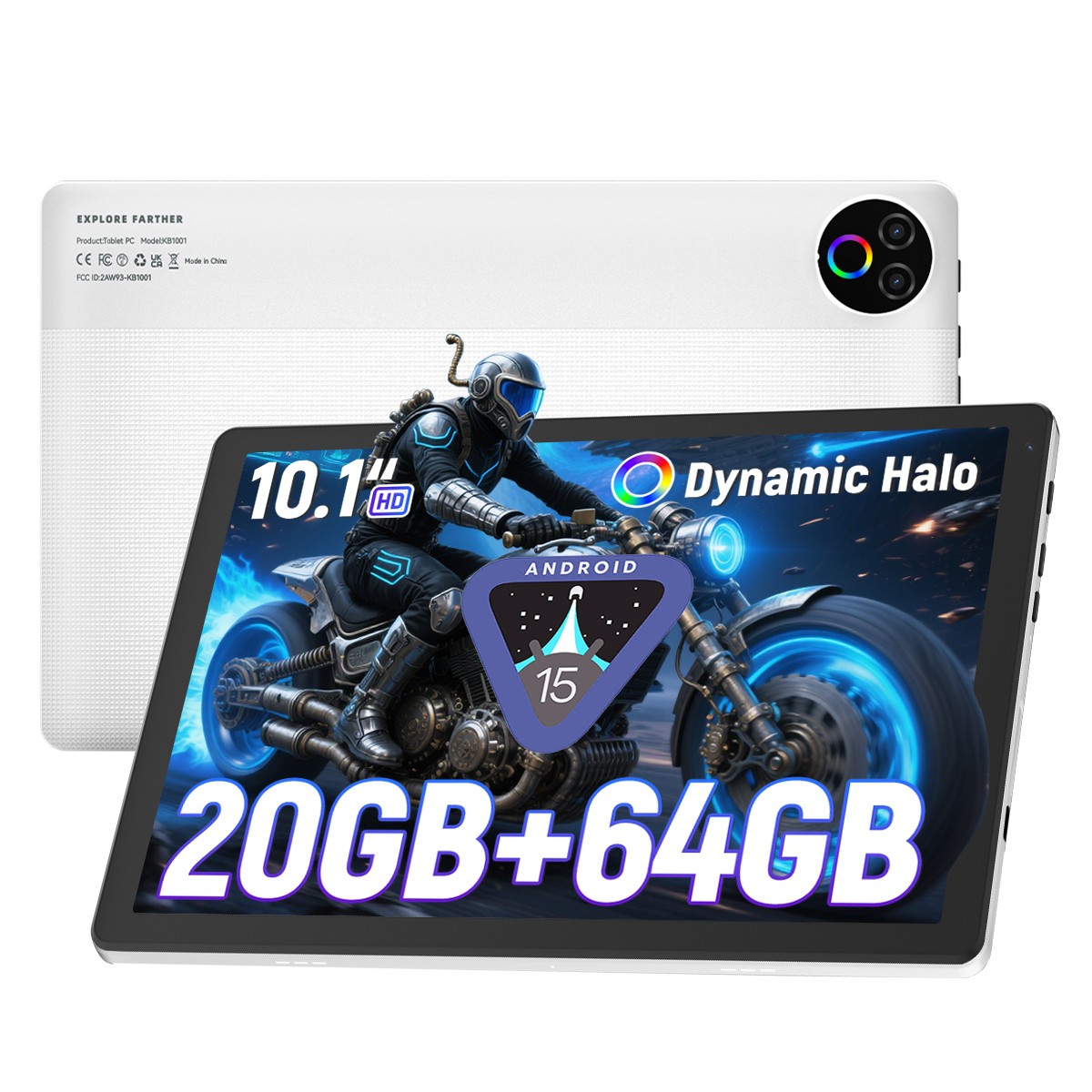 Tablet 64GB 10 Inch Tablet, Android Tablets,5000mAh Battery Penta-Core HD Touch