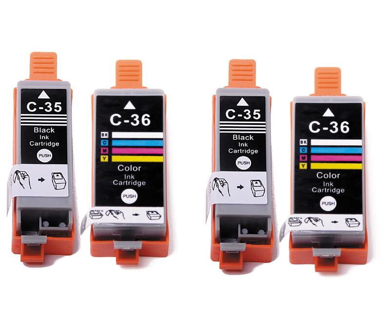 Replacement PGI-35 CLI-36 Ink Cartridges for Canon iP100 iP110 TR150 TR152