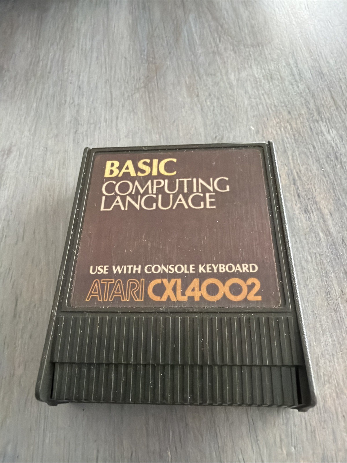BASIC : Computing Language CXL4002 Original ATARI Computer Cartridge