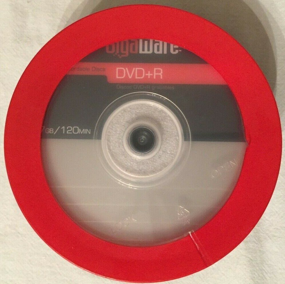 25-Pack Spindle Gigaware DVD-R 120Min VIDEO 4.7GB DATA 16X Speed  Blank Discs