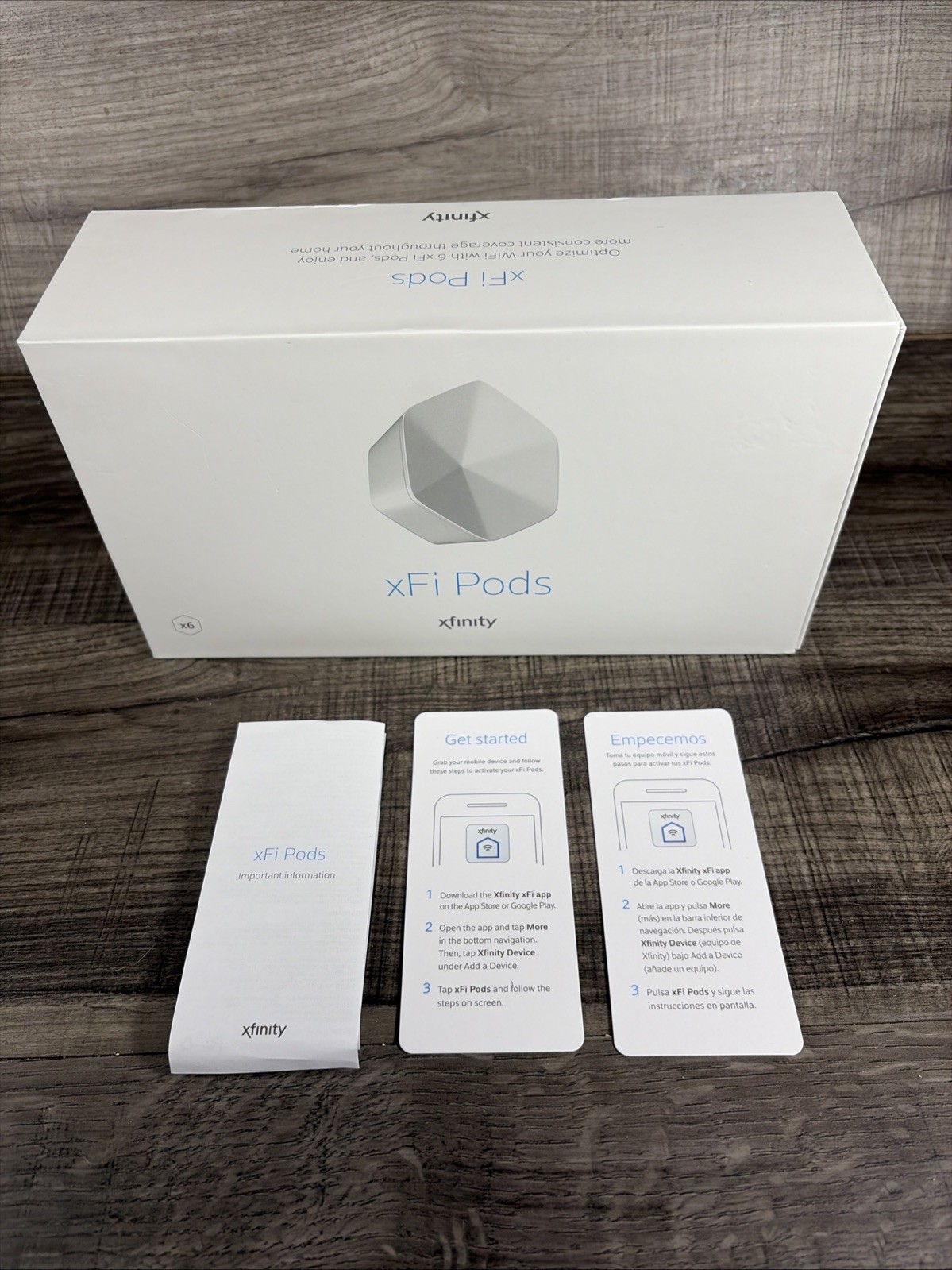 Xfinity XFI Pods Wifi Network Range Extender Model A1A White Pack of 6