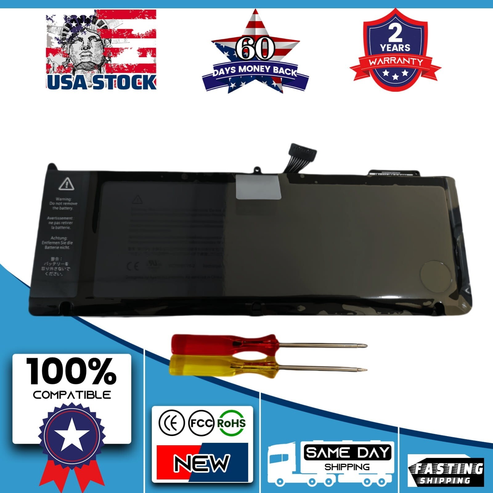 New Genuine OEM A1382 Battery for MacBook Pro Unibody 15" A1286 2011 2012