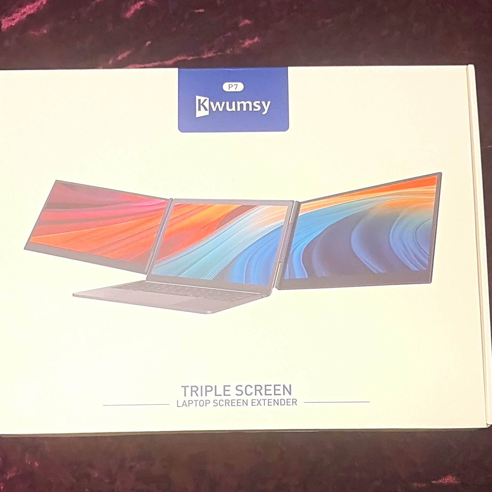 Kwumsy P7 Triple Screen Laptop Screen Extender, Universal Compatible