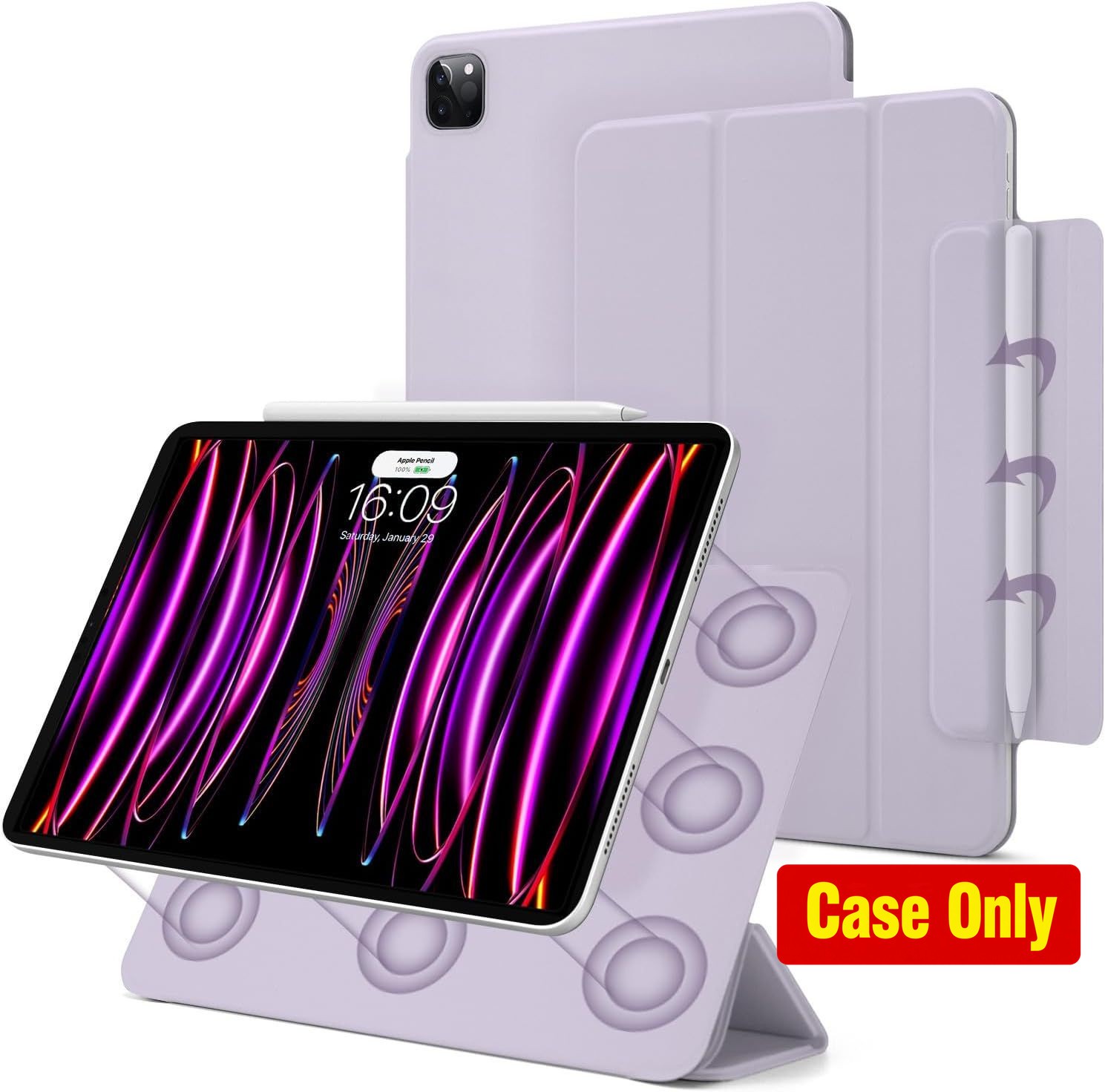 Case for iPad Pro 11 Inch 4th/3rd Generation, Slim Smart Folio, Lightweight Stan