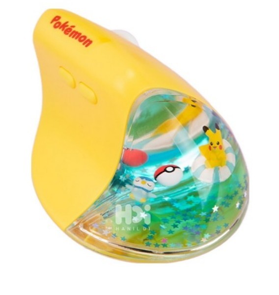 Pokemon Genuine Pikachu Bluetooth Vertical Mouse 2.4Ghz Wireless Mouse MIC