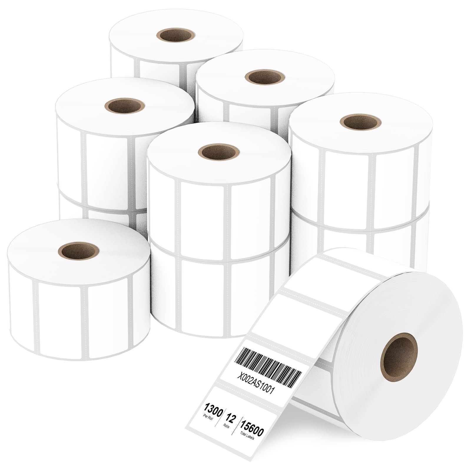 2" x 1" Direct Thermal Barcode Labels, Perforated Paper for Postage & Address (1