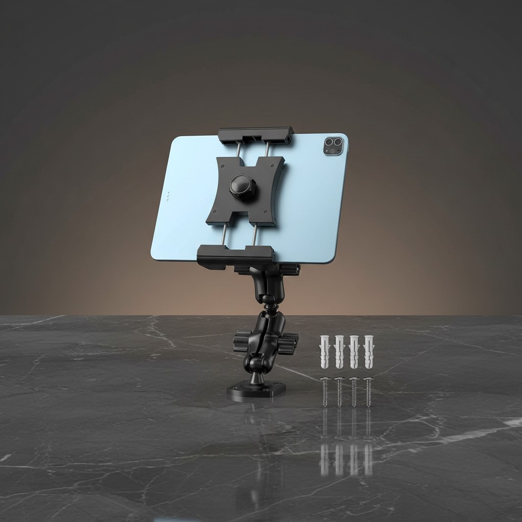 Tablet Mount for Truck - Heavy Duty Drill Base - Tablet Holder for Car Dashboard