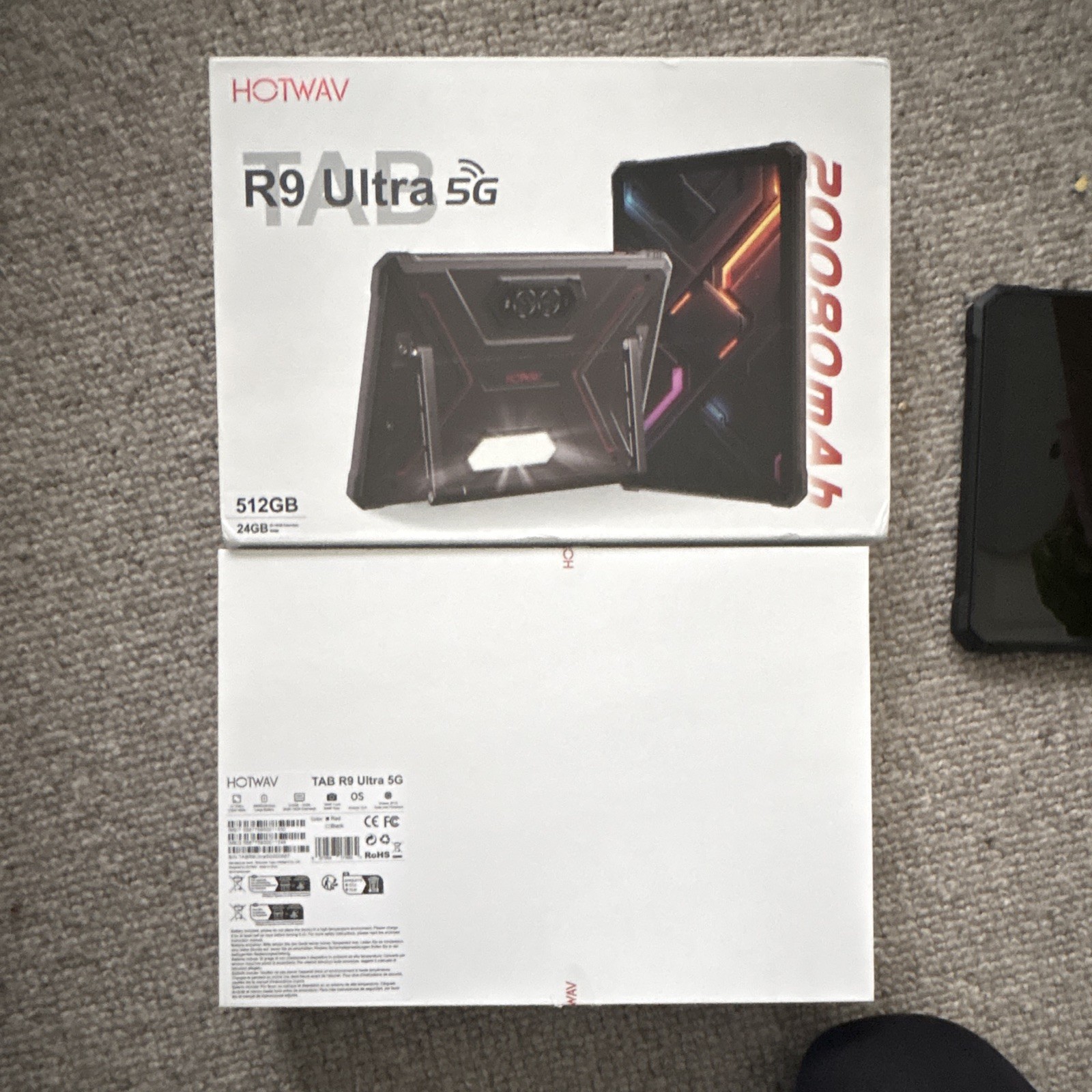 HOTWAV TAB R9 Ultra 5G 11in Android 15 Tablet 512GB 24GB RAM 1920x1200 Red