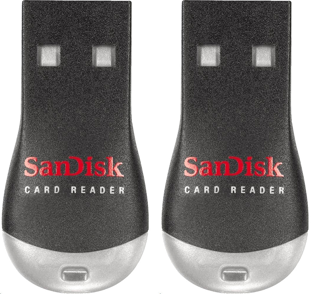 LOT OF 2 - SANDISK Micro SD to USB Memory Card Adapter Reader