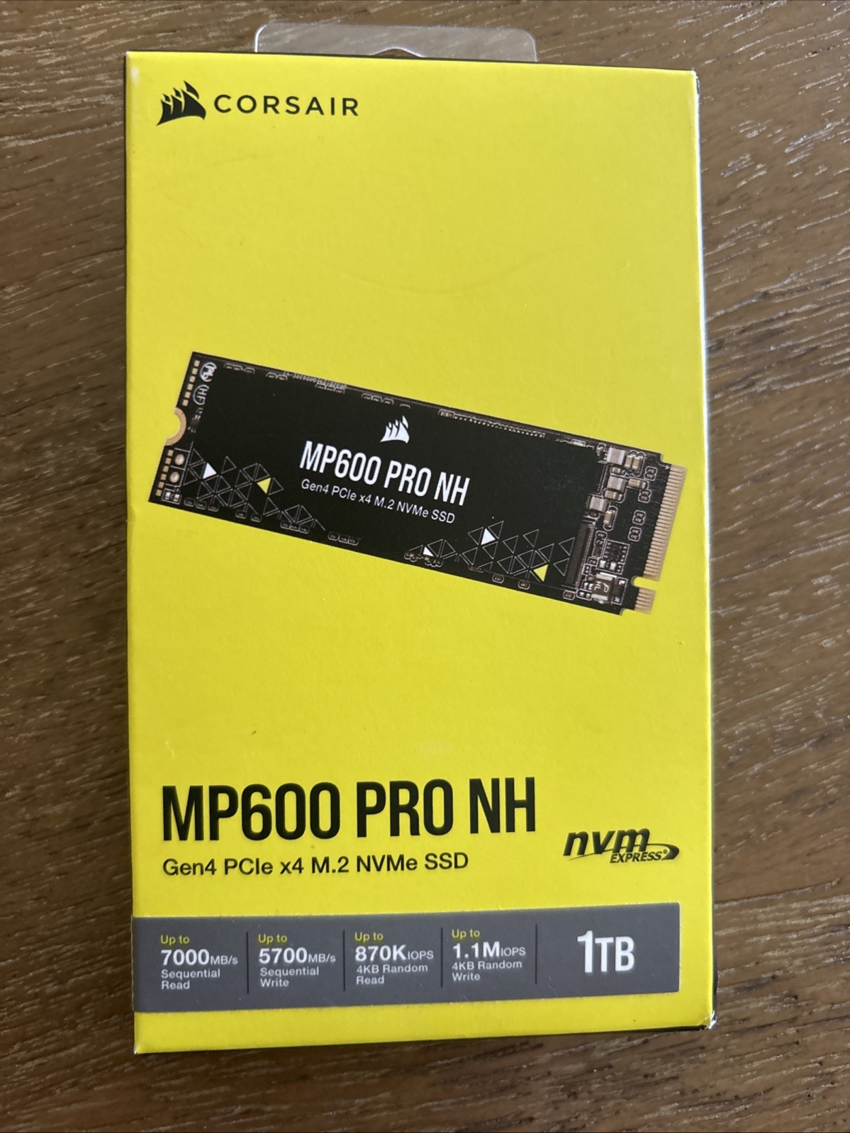Corsair MP600 PRO NH 1TB M.2 NVMe PCIe Gen4 SSD CSSD-F1000GBMP600PNH New Sealed