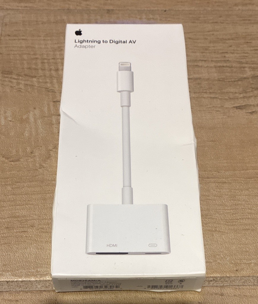 Apple Lightning Digital AV Adapter MD826AM/A - A1438 Original Functional Tested