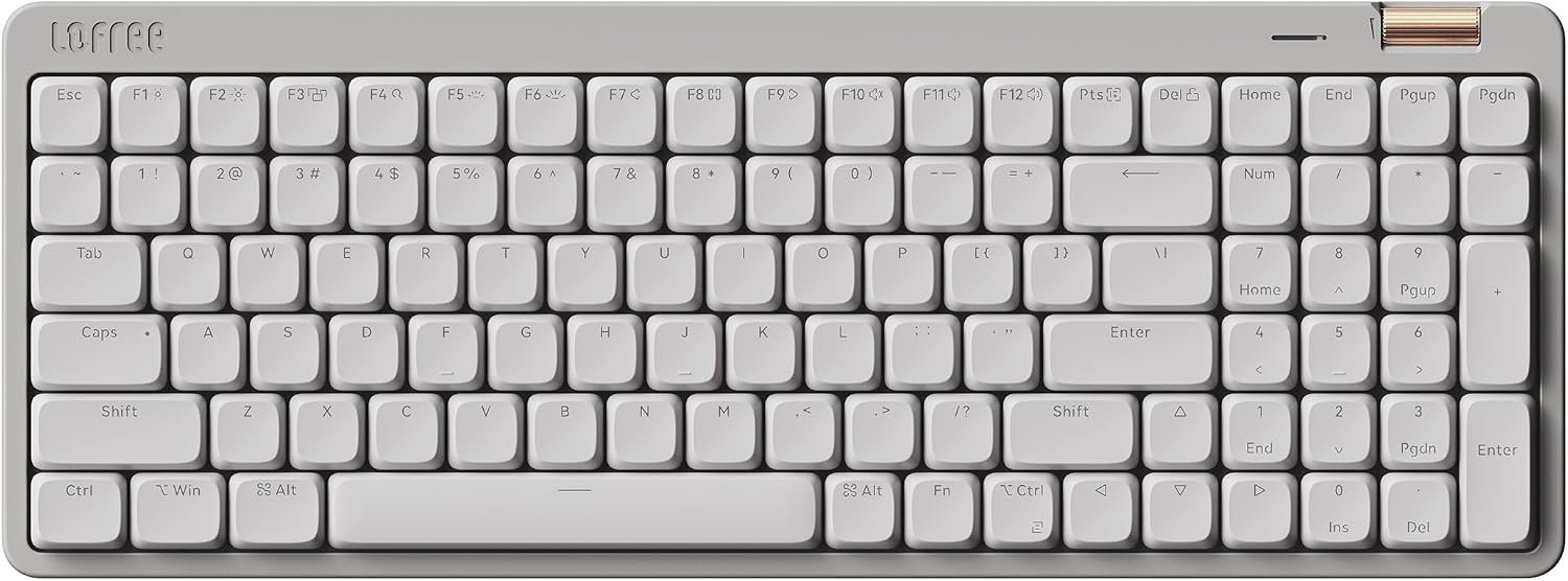 Flow Lite 100 Keys Low Profile Mechanical Keyboard, Swappable Rechargeable Wirel