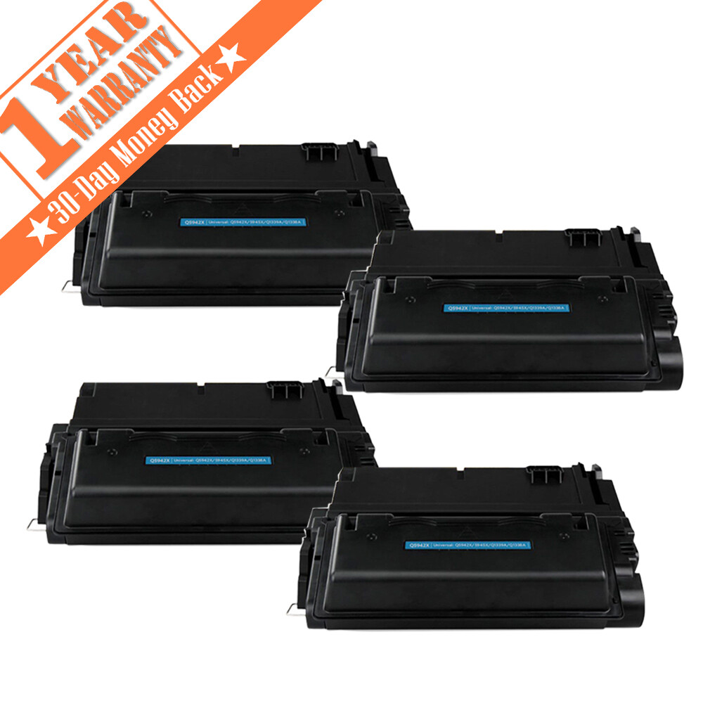 4PK Q5942X 42X High Yield Toner Cartridge For HP Laserjet 4250 4350 4200 4300
