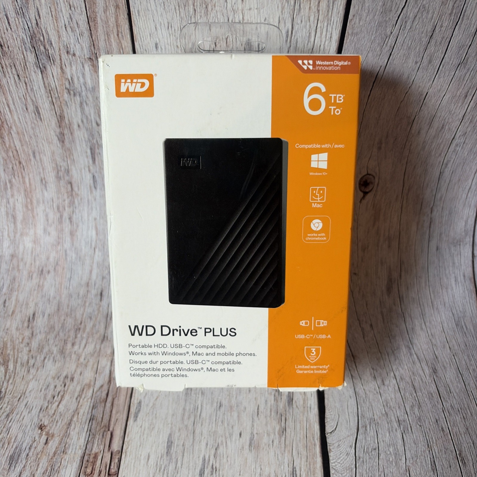 WD Drive PLUS 6TB External Portable Hard Drive  Brand G2U