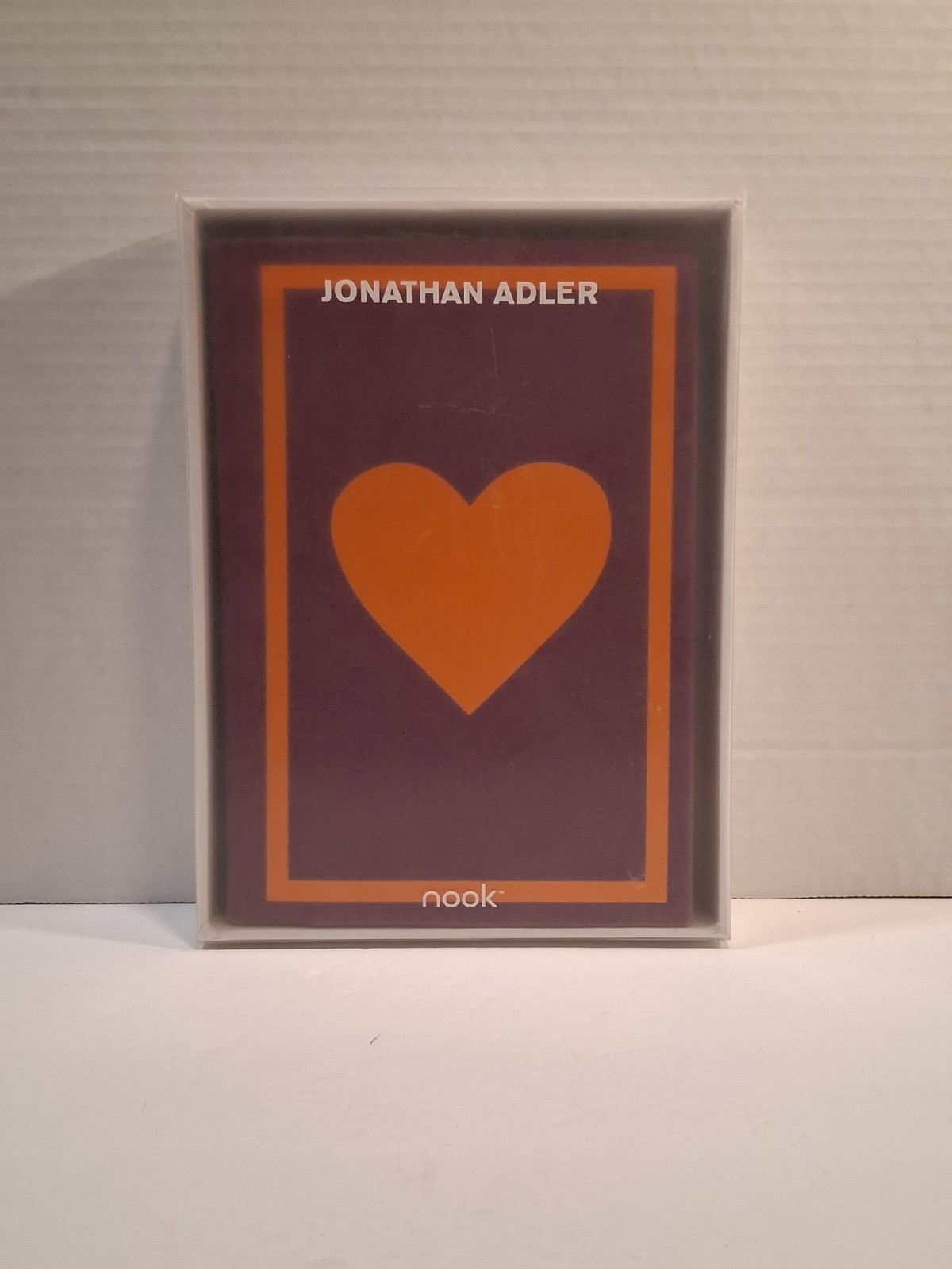 Vintage 2009 Nook Barnes & Noble Jonathan Adler Punctuation Purple/Orange Cover