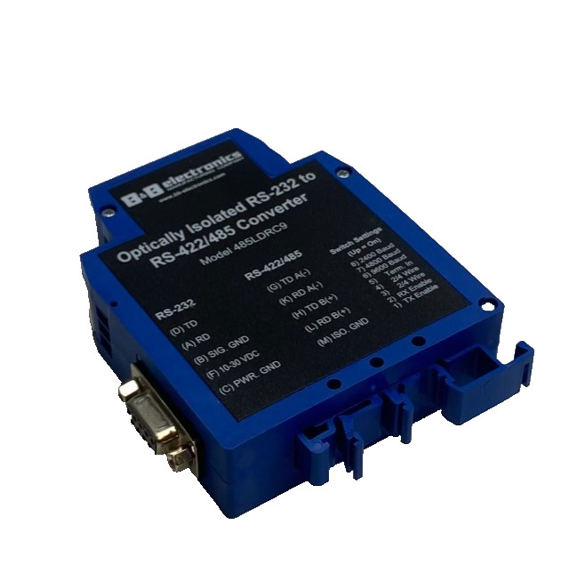 B&B 485LDRC9 Serial Data Transfer Adapter RS232 to RS422/485 Converter