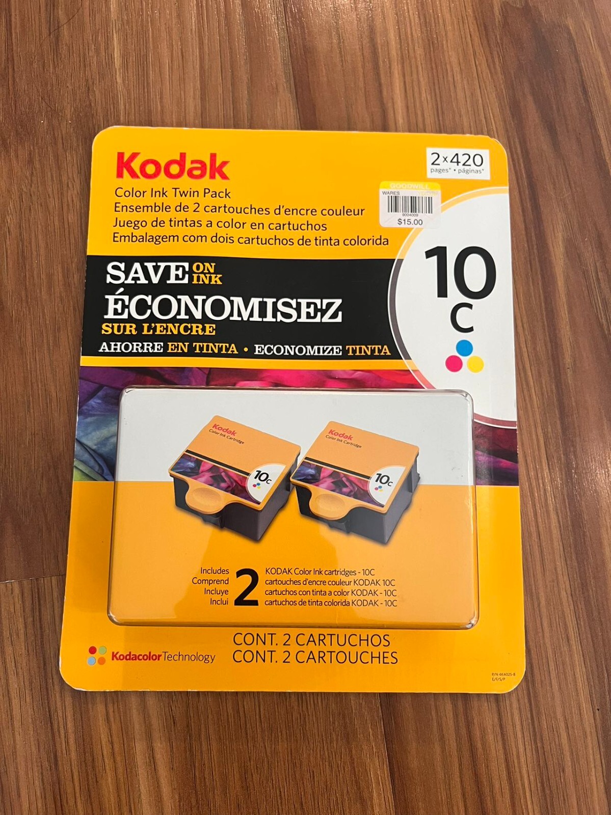 Kodak 10 Series Inkjet Cartridge - Color - 2 pk  NEW
