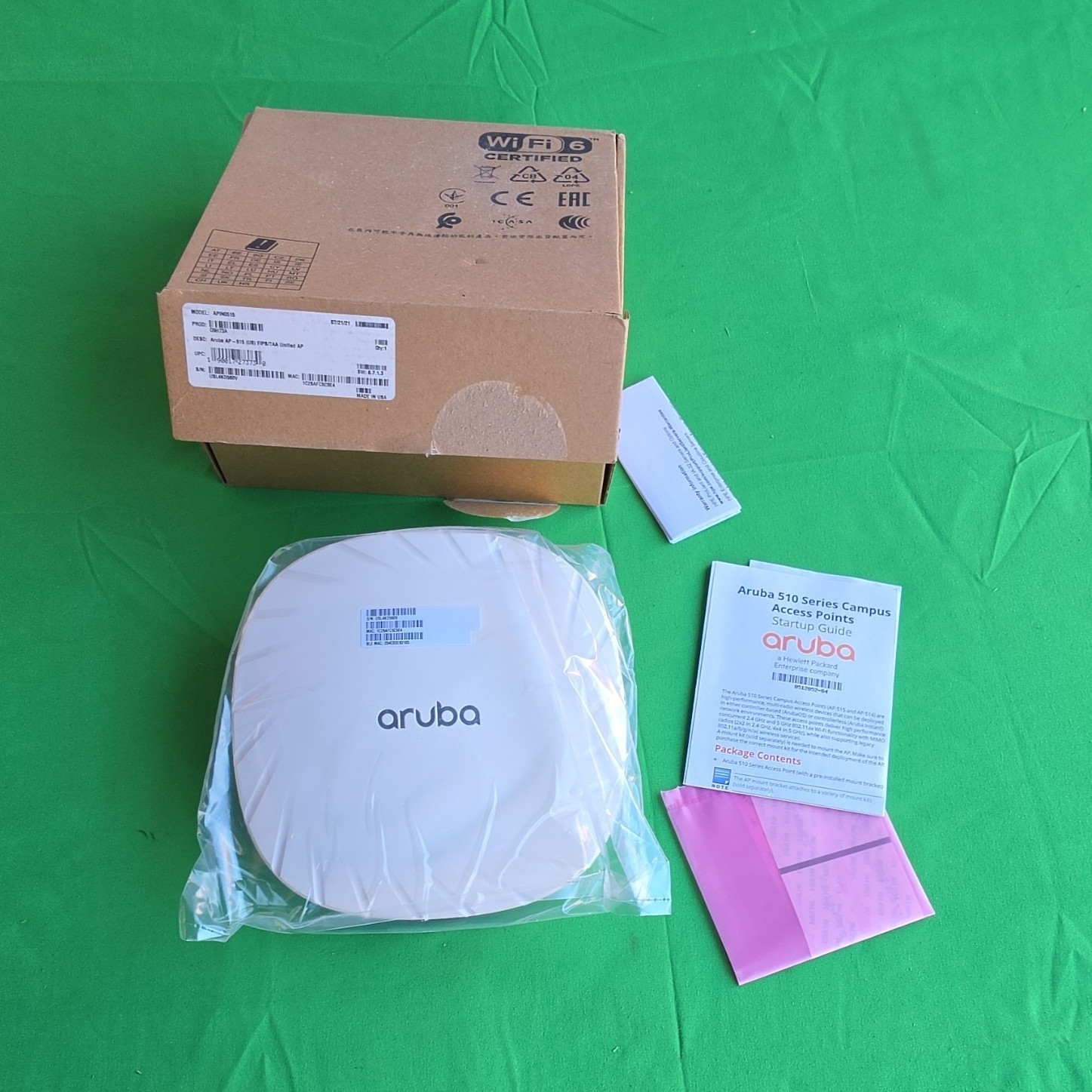 Aruba AP-515 Wireless Access Point APIN0515 Q9H73A AP-515-USF1 White