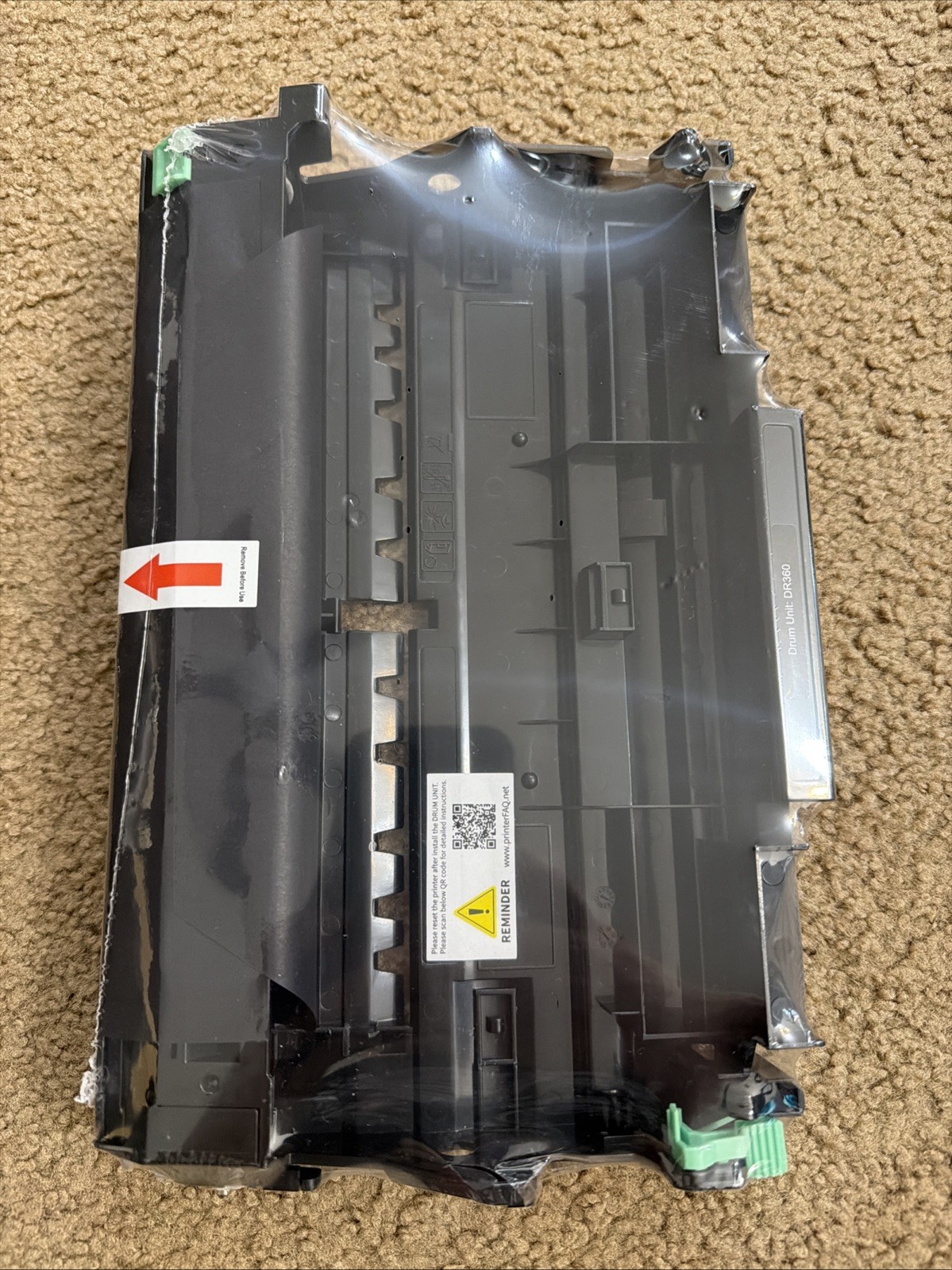 Genuine Brother DR360 -Drum Unit - Retail Packaging,Black