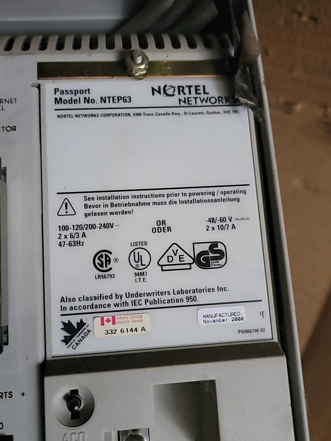 Nortel Networks NTEP63 Fast shipping#DHL or FedEx