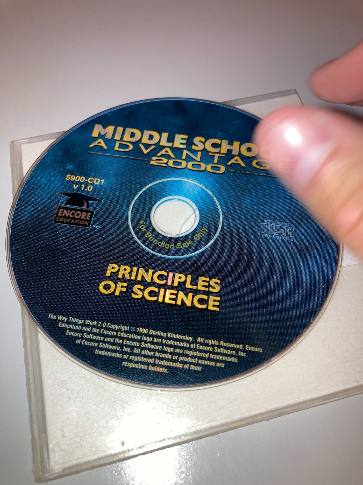 Middle School Advantage 2000 Principles of Science (PC, 1997 Encore Software)