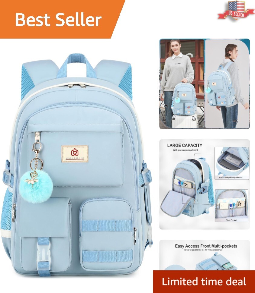 Lightweight 30L College Backpack with Stylish Designs for Teens and Women