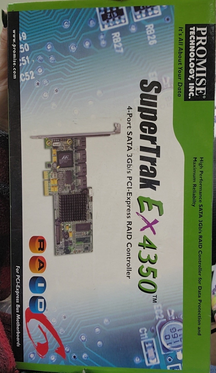 PROMISE SuperTrak EX4350 4 Channel PCI-E X4 SATAII RAID Controller