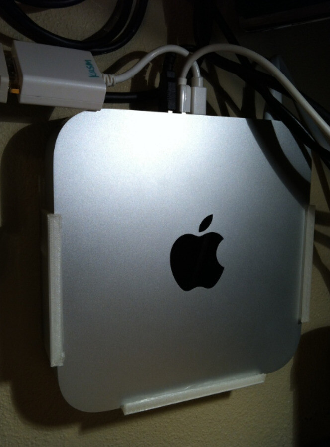 Wall Mount Holder / Under Desk Mount for Mac Mini 2nd, 3rd, 4th gen PC