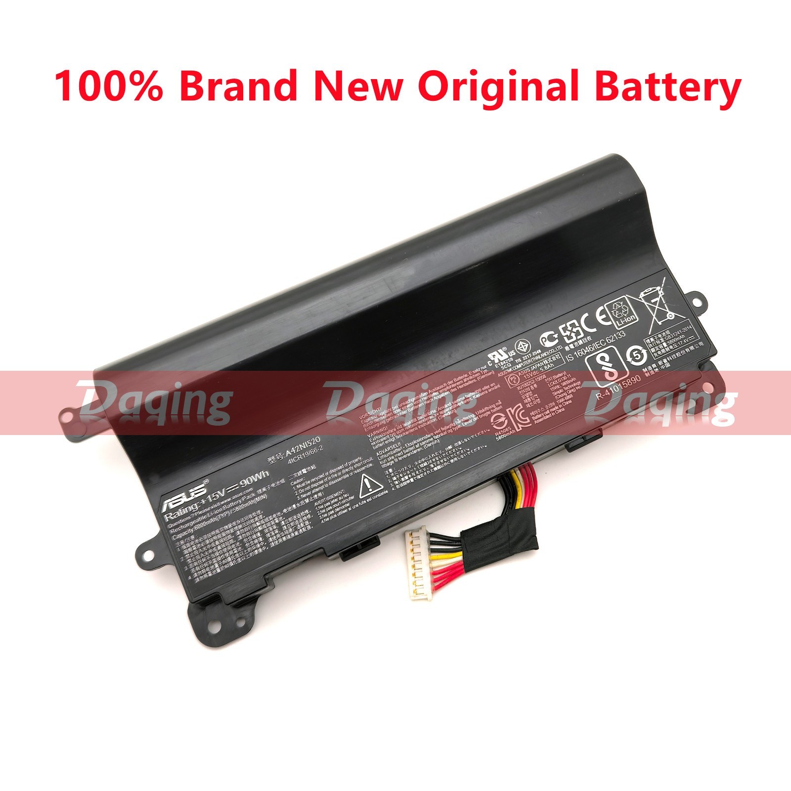 New Original A42N1520 Battery for Asus ROG GFX72 G752VS G752VY GFX72VY6700 90Wh