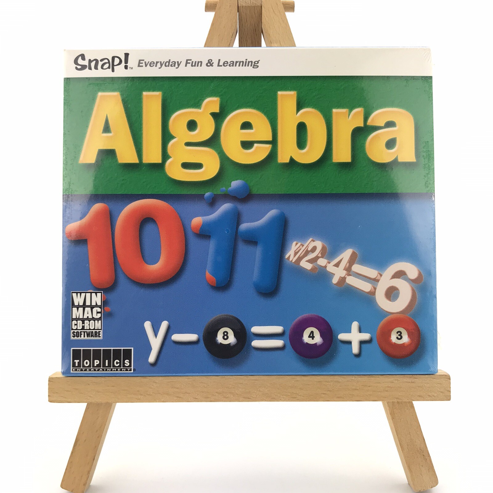 SEALED Snap Algebra Ages 11-15 Dual Platform Mac PC CD ROM Mathamatics 2003