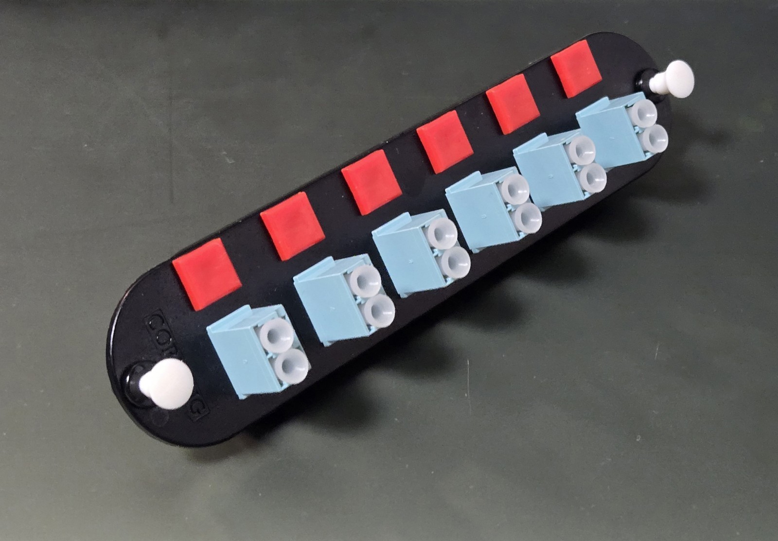 Genuine Corning CCH-CP12-E4 Patch Panel,6 LC Duplex 10Gig Aqua OM3/OM4 Adapters