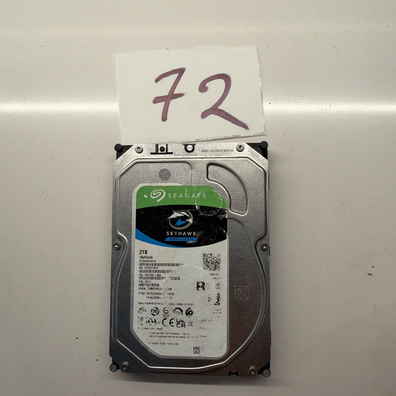Seagate SkyHawk ST2000VX015 2TB 3.5in SATA III Internal HDD 5900RPM 64MB