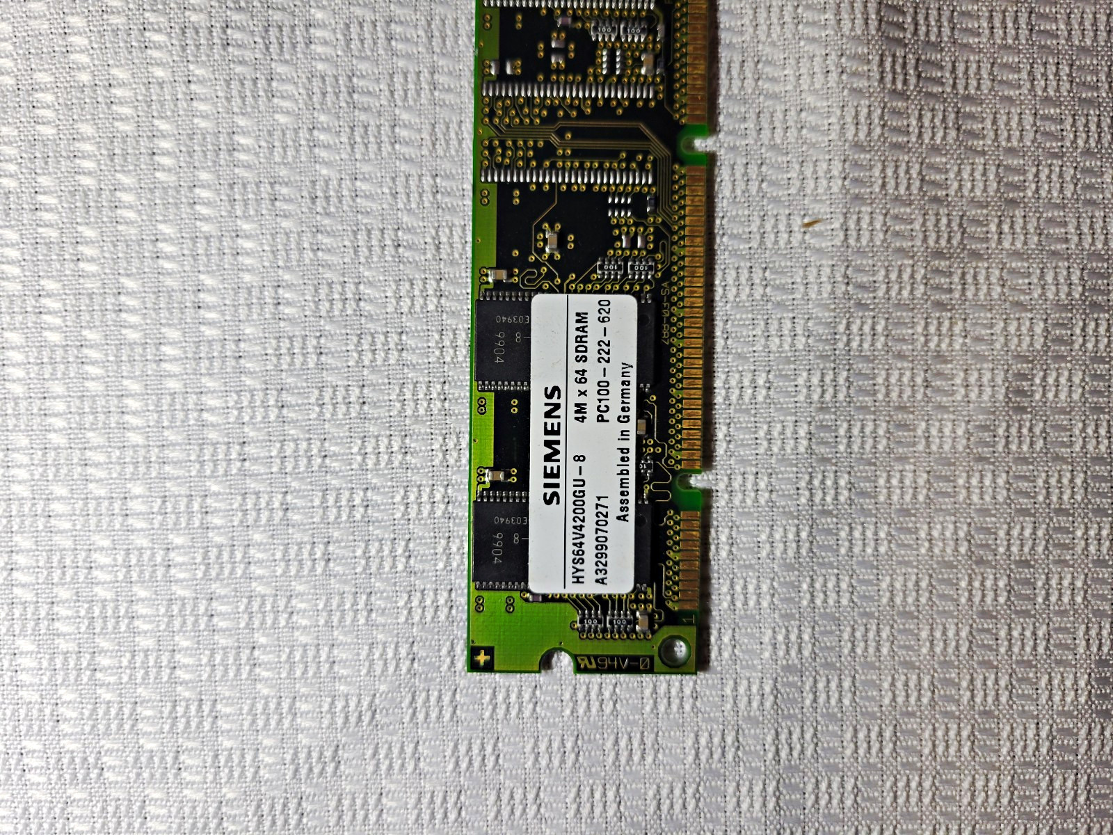Siemens 32MB SDR SDRAM 168-Pin DIMM Working