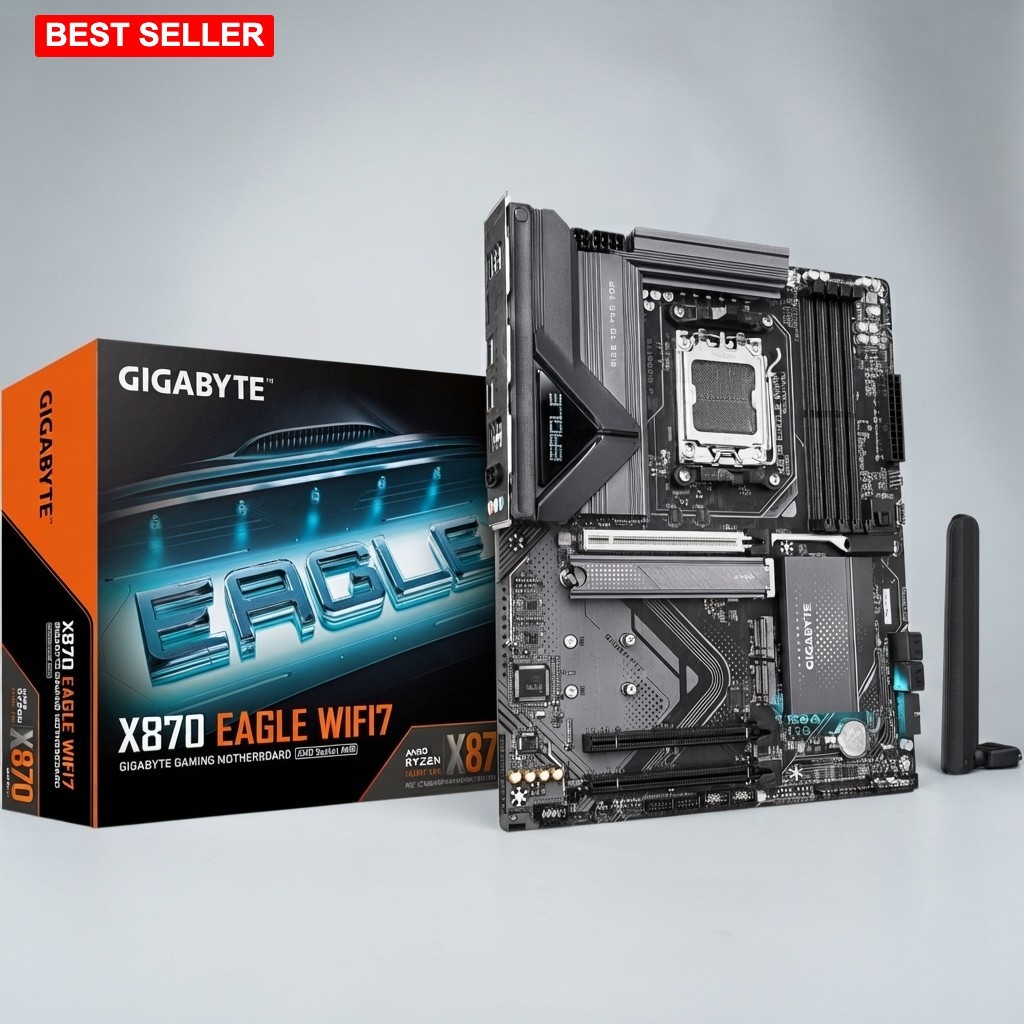 Motherboard ATX AMD Socket AM5 4X M.2 PCIe 5.0 WIFI7 LAN