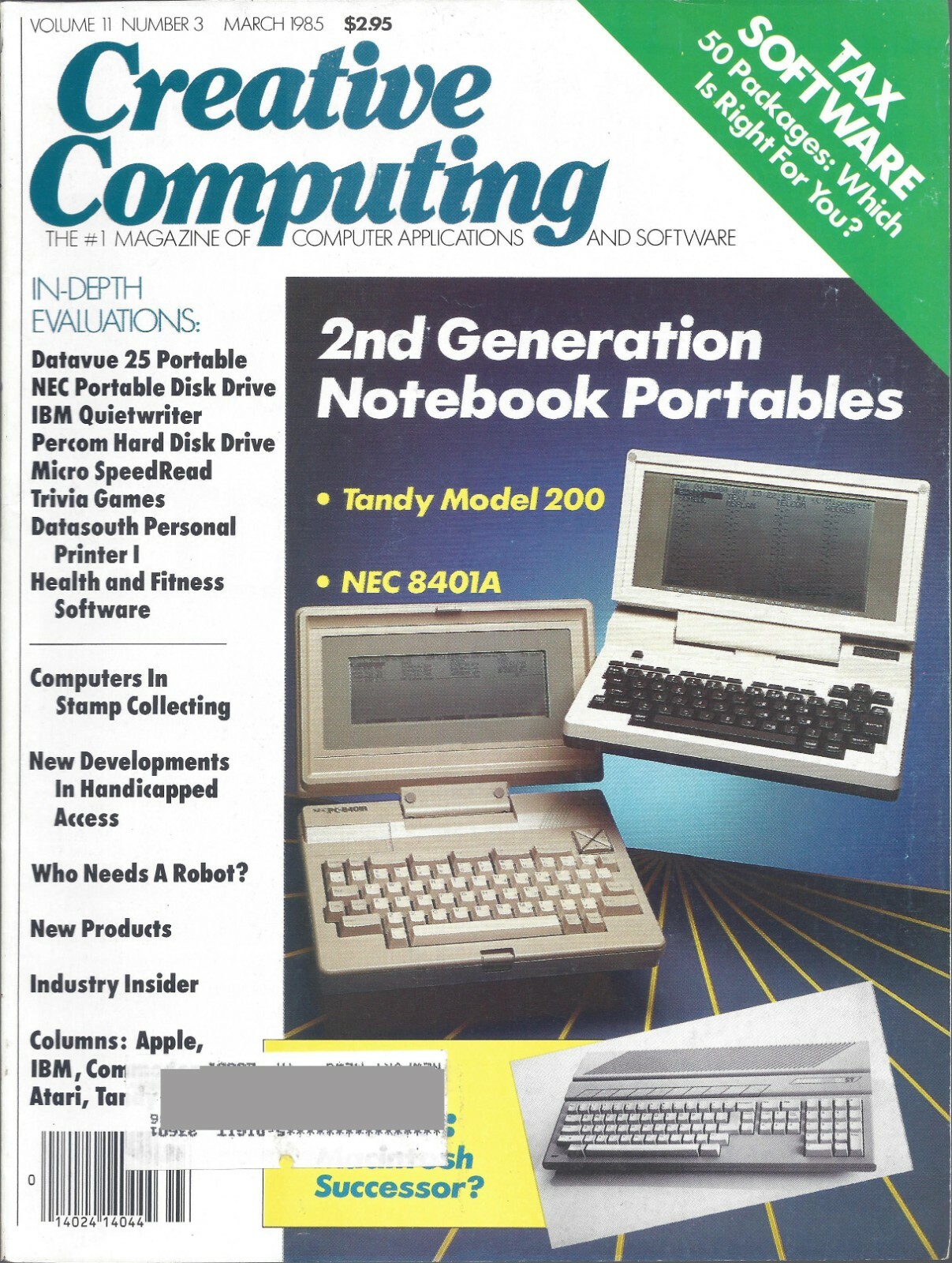 Creative Computing Magazine, March 1985