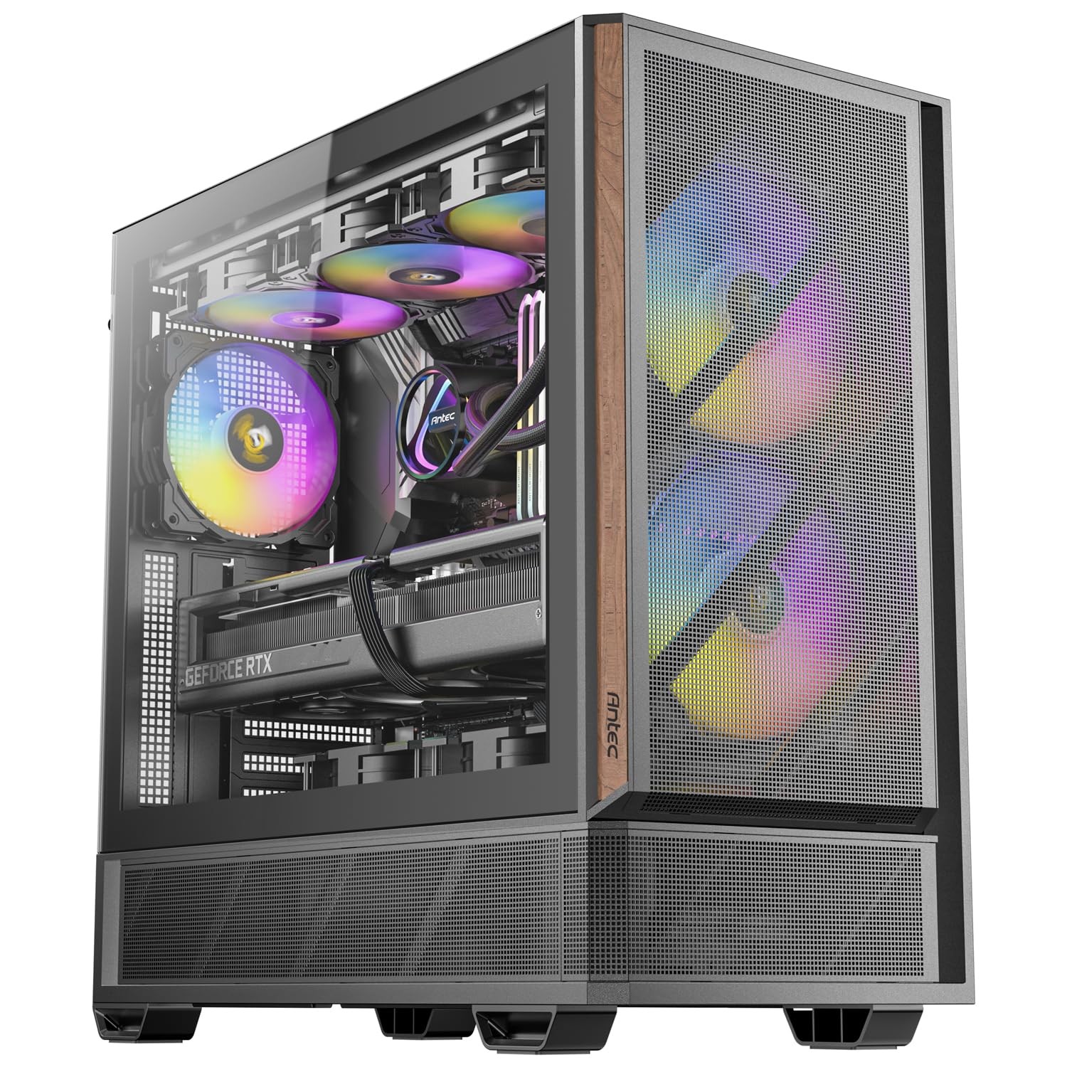 Antec P30 ARGB Mid-Tower ATX Case, 5 PWM Fans Included