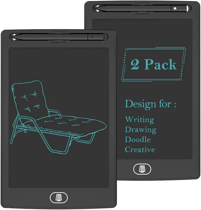 2 Pack LCD Writing Tablet Pad 8.5 in eWriter Electronic Doodle Board