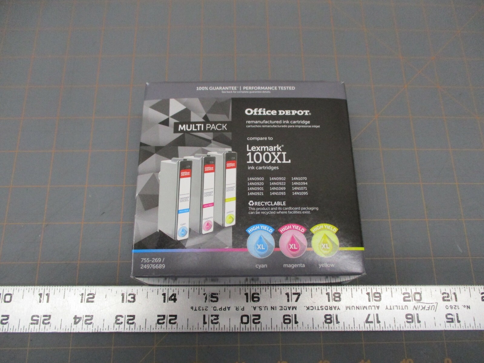 Lexmark Cyan Magenta Yellow Tri Color Ink Printer Cartridge 100XL Office Depot