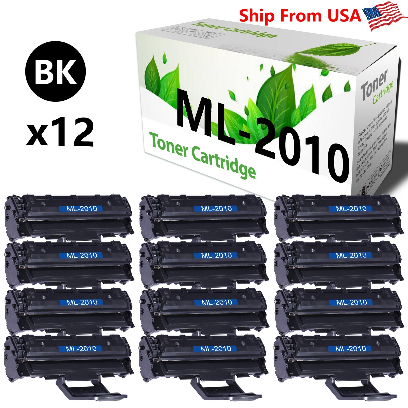 12PK ML-2010 Toner Cartridge for ML 2010D3 Printer