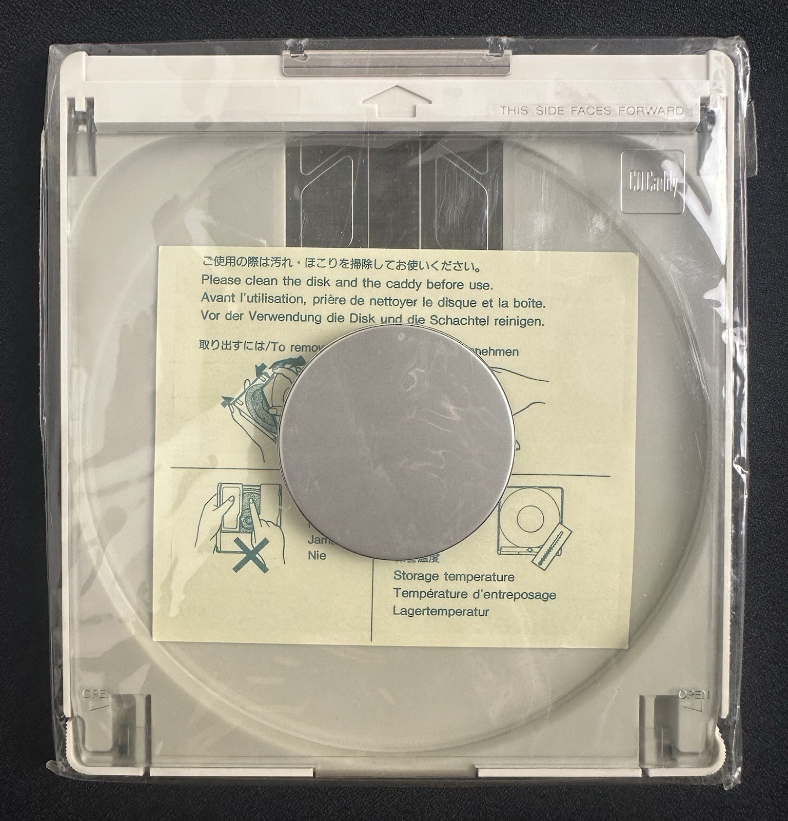 Vtg CD ROM Drive CDCaddy Cartridge Holder , For  Apple/Amiga / Sony  ( New )