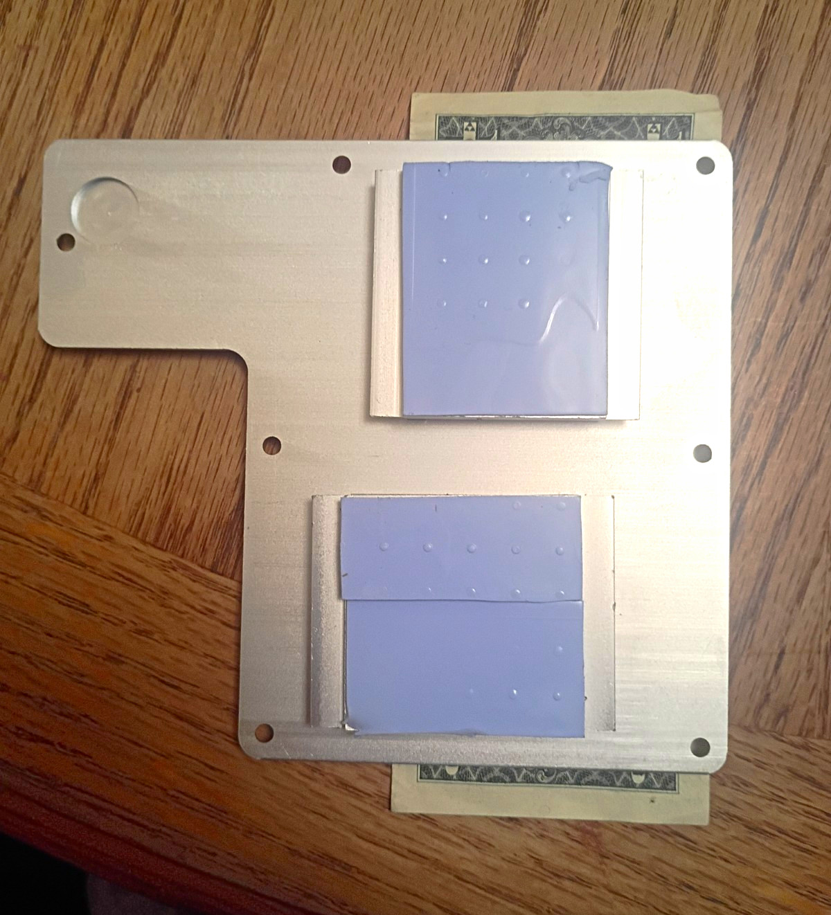 Laptop Heatsink Cooling Plate w/ Thermal Pads, Universal Compatible, Silver