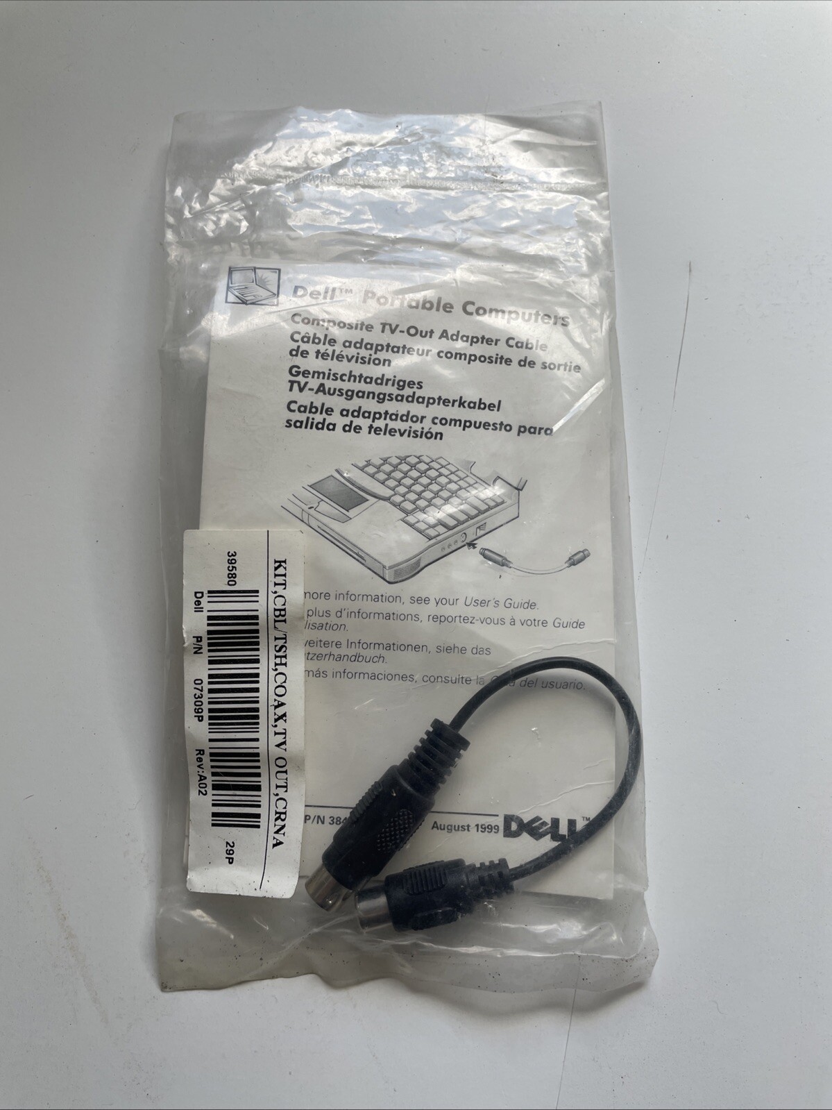 Dell Composite TV-Out Adapter Cable