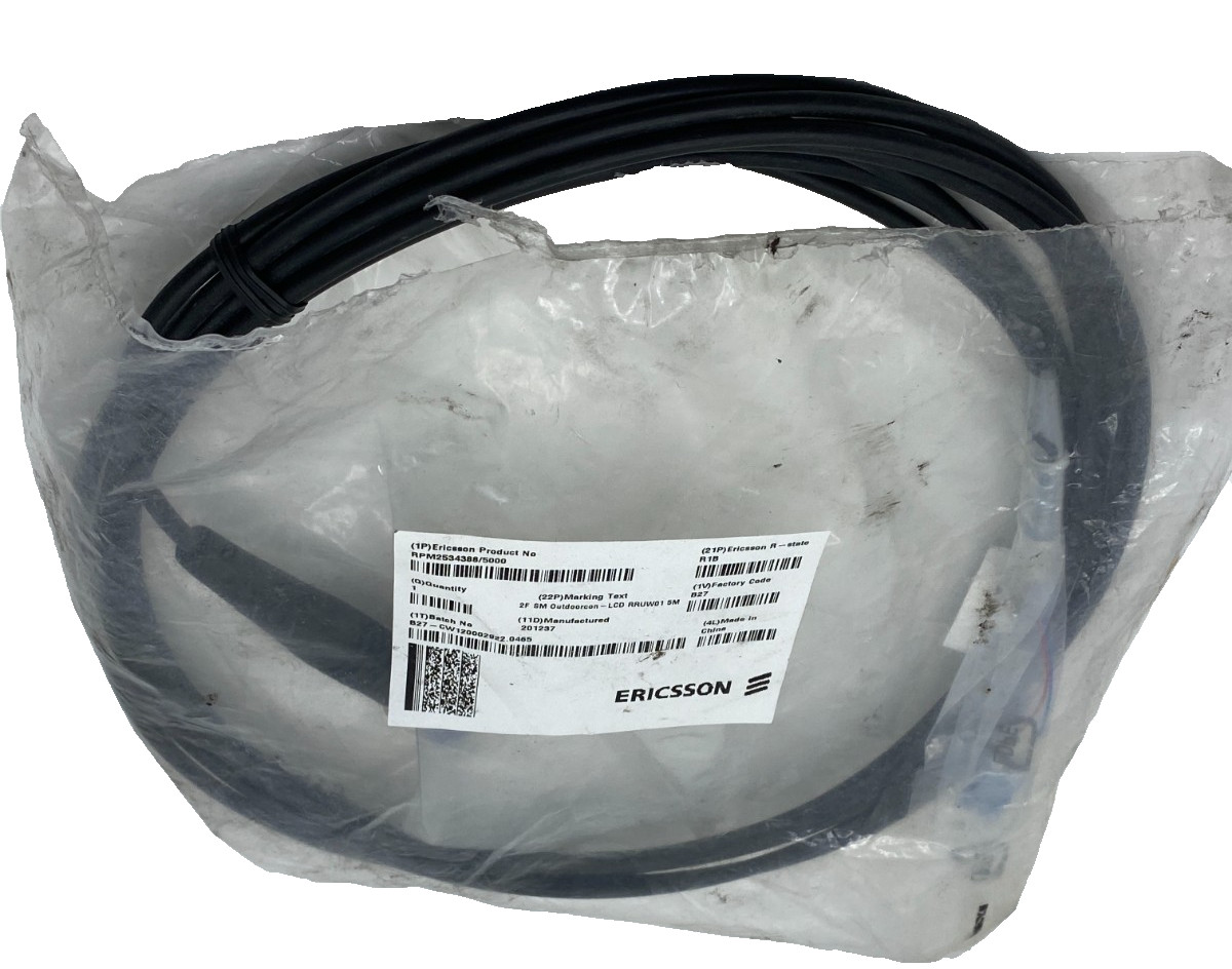 ERICSSON RPM2534388/5000 FIBER OPTIC CABLE 2F SM OUTDOORCORN-LCD 201237